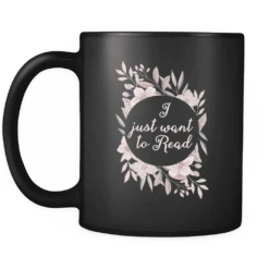 "Want To Read"11oz Black Mug