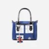Doctor Who Mini Satchel -Home Fashion Store Mysterious Dr handbag Doctor Who Bag TARDIS Mini Satchel and Metal Charm Keychain Shoulder bag Lady