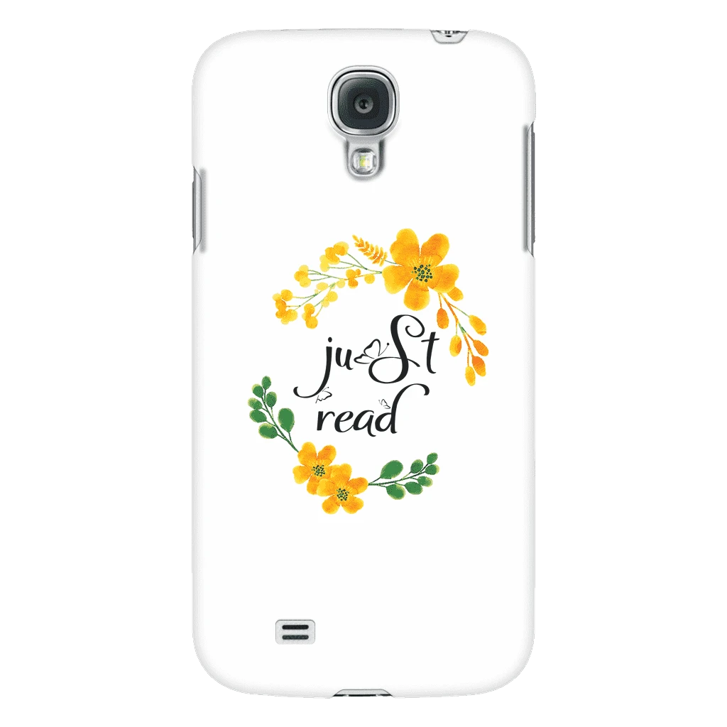Just Read Floral Phone Case White 3 Just Read Floral Phone Case White
