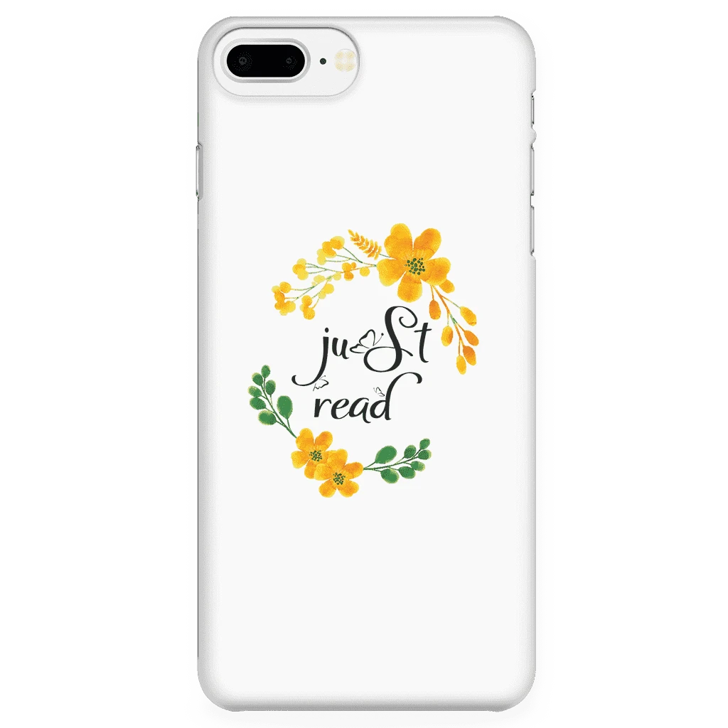 Just Read Floral Phone Case White 11 Just Read Floral Phone Case White - Image 9