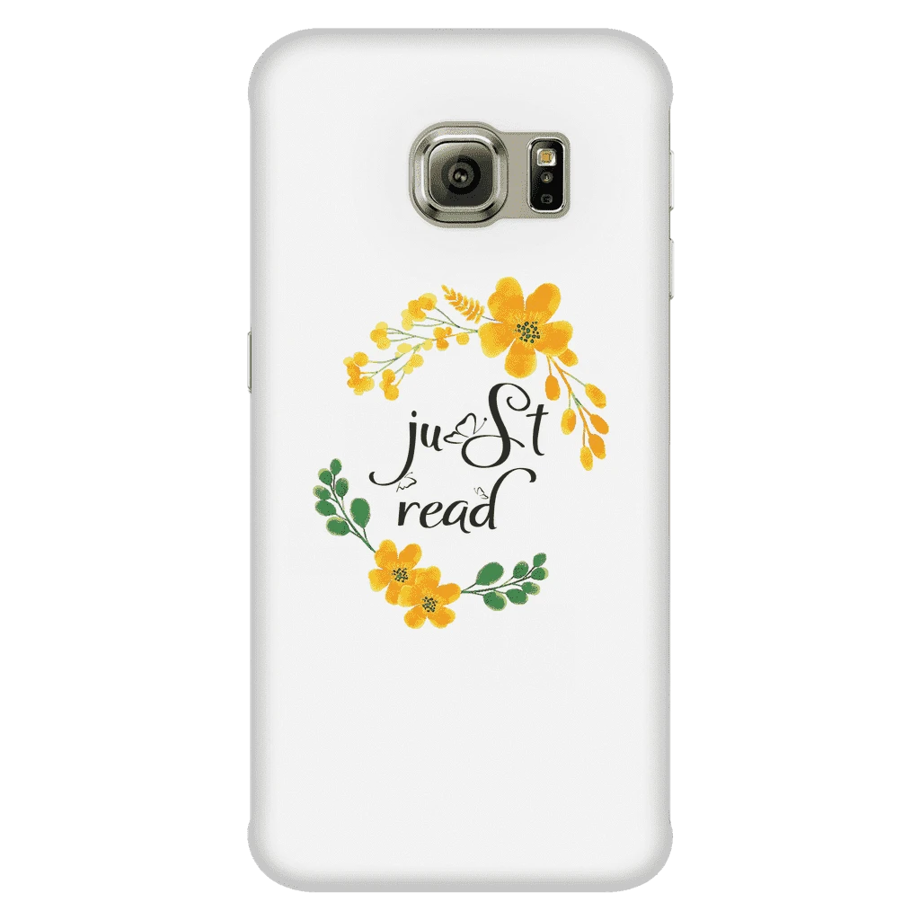 Just Read Floral Phone Case White 6 Just Read Floral Phone Case White - Image 4