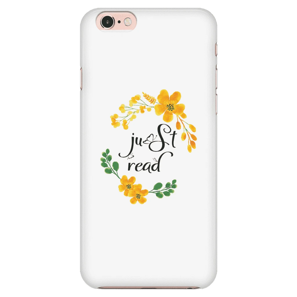Just Read Floral Phone Case White 10 Just Read Floral Phone Case White - Image 8