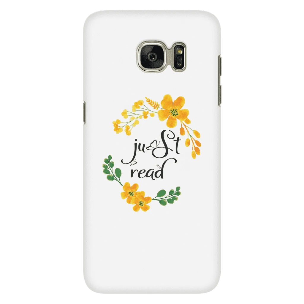 Just Read Floral Phone Case White 7 Just Read Floral Phone Case White - Image 5