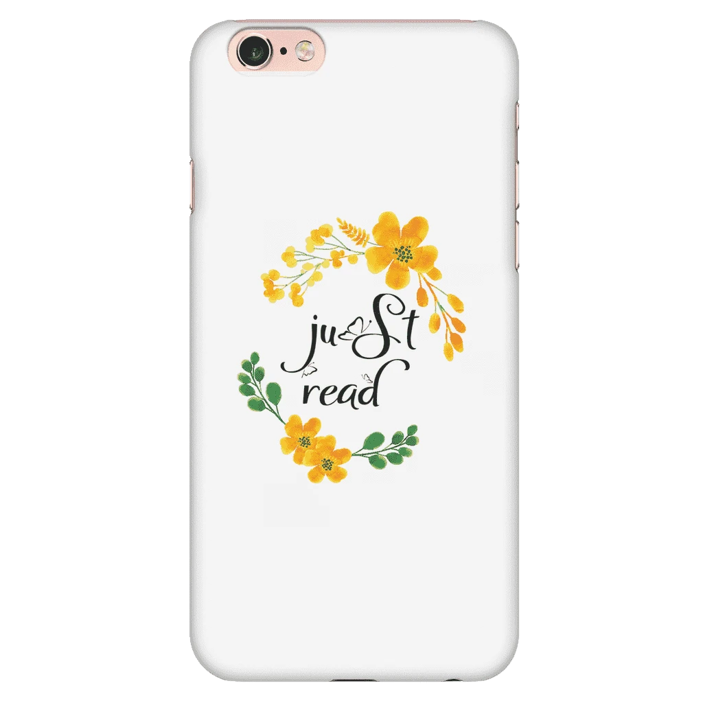 Just Read Floral Phone Case White 9 Just Read Floral Phone Case White - Image 7