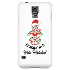 "Reading In A Winter Wonderland" Phone Case