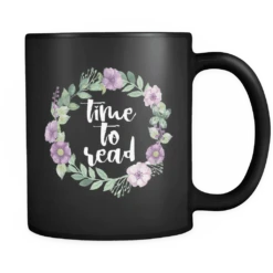 "Time To Read"11oz Black Mug -Home Fashion Store YRPG4L34HKMMp22eg5GrcpHCXUDk7c right