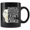 Ruth Bader "A Girl With A Book"11oz Black Mug 1 Ruth Bader "A Girl With A Book"11oz Black Mug -Home Fashion Store a8d6616p5tlzbz75d0t9je9i