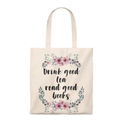 Read Good Books Floral Canvas Tote Bag - Vintage Style -Home Fashion Store b6eb81ebd4f76a440d9a32cb0aed83b1