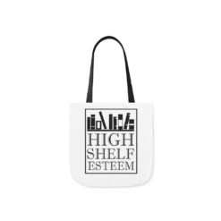 High Shelf Esteem Canvas Tote Bag - Vintage Style -Home Fashion Store b713ae08b3a7ec382ea099e06f9e48b0