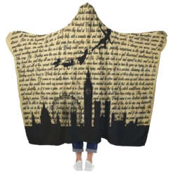 Peter Pan Book Page Vintage Hooded Blanket -Home Fashion Store b8mmtx8fzet1epxvnivqgjxp