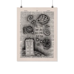"All Time And Space"Doctor Who Vintage Dictionary Poster -Home Fashion Store bf9m3c7rhpku6u9leuyifaai