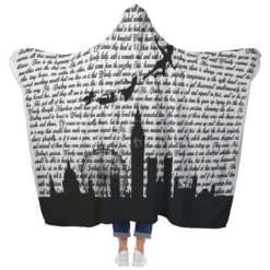 Peter Pan Book Page Hooded Blanket -Home Fashion Store brbo1b2evlv2m6eie13w1s6m