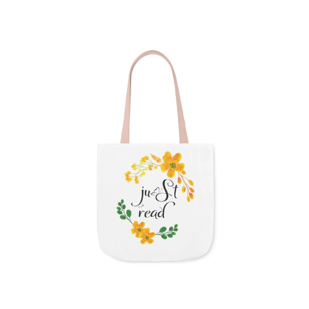 Just Read Floral Canvas Tote Bag - Vintage Style 20 Just Read Floral Canvas Tote Bag - Vintage Style - Image 18