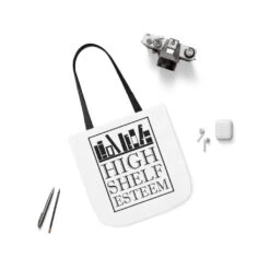 High Shelf Esteem Canvas Tote Bag - Vintage Style -Home Fashion Store c1e6a83620c319f024e9232ba3180bd7