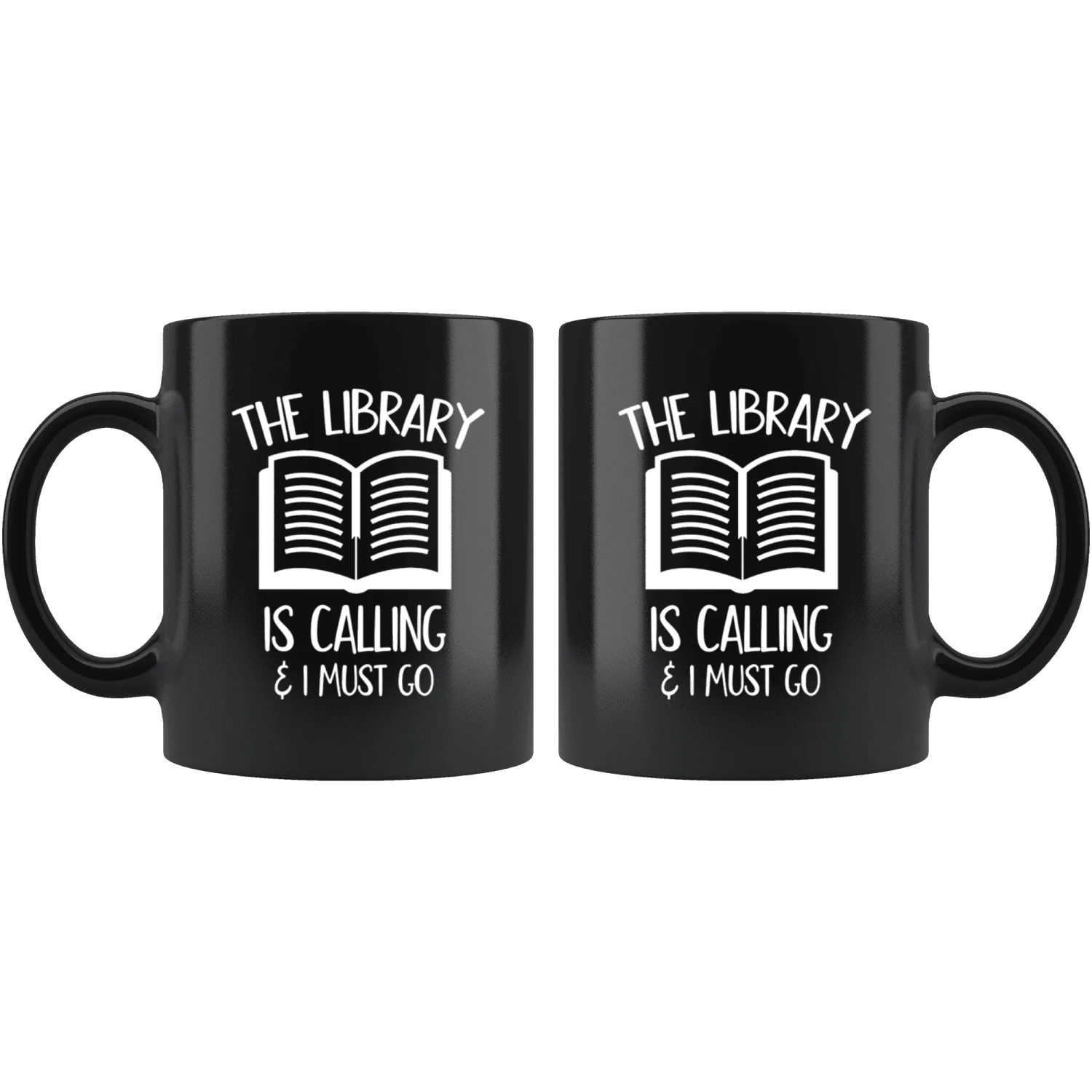 "The Library"11oz Black Mug 4 "The Library"11oz Black Mug - Image 2
