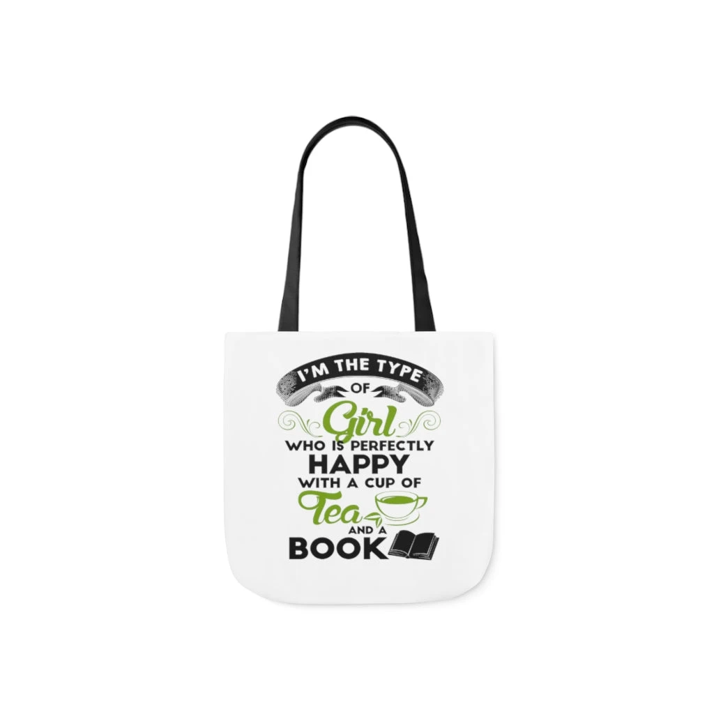 A Cup Of Tea And A Book Canvas Tote Bag - Vintage Style 11 A Cup Of Tea And A Book Canvas Tote Bag - Vintage Style - Image 9