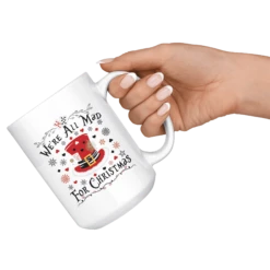 "We're All Mad For Christmas"15oz White Christmas Mug -Home Fashion Store cxnl5hnjo09j729lsf7mtynk