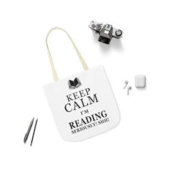 Keep Calm I'm Reading Canvas Tote Bag - Vintage Style -Home Fashion Store d10a59870805d3e2bcdbb57dd289a63a