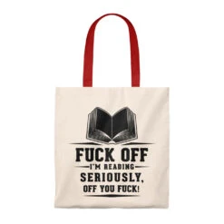 I'm Reading Canvas Tote Bag - Vintage Style