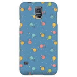 Colorful Bookish Pattern Phone Case Blue