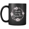 "Happy Place"11oz Black Mug