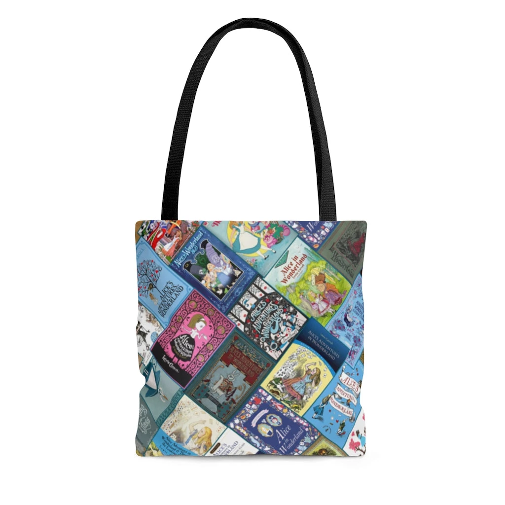 Alice In Wonderland Book Covers Tote Bag 3 Alice In Wonderland Book Covers Tote Bag