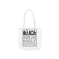 High Shelf Esteem Canvas Tote Bag - Vintage Style -Home Fashion Store f44dc1ffd20f56c268dcac2cbf7dc2cc