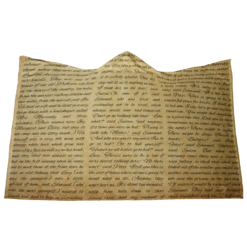 The Lion, The Witch And The Wardrobe Vintage Book Page Hooded Blanket