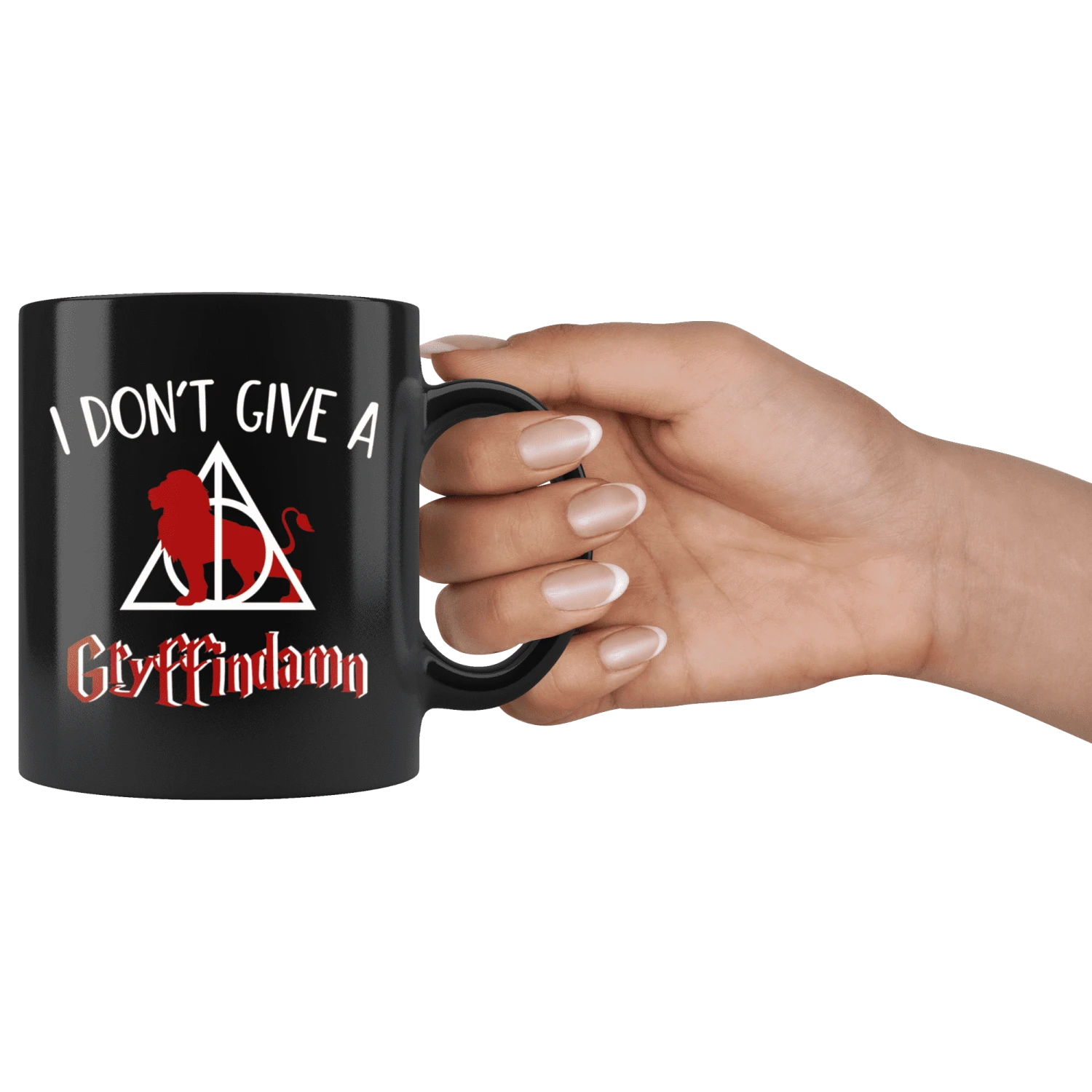 "I Don't Give A Gryffindamn"11oz Black Mug 5 "I Don't Give A Gryffindamn"11oz Black Mug - Image 3