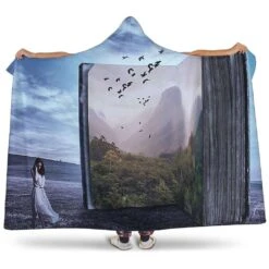 Open Book Hooded Blanket