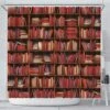 Red Bookshelf Bookish Curtain -Home Fashion Store front 1 370347b9 a455 4807 bb65 1201d9038c49