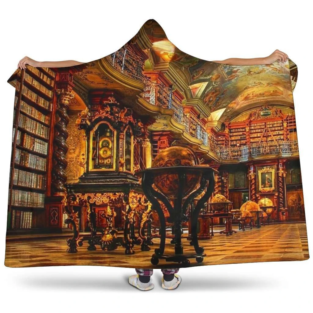 Library Hooded Blanket 3 Library Hooded Blanket