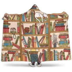 Bookshelf Hooded Blanket