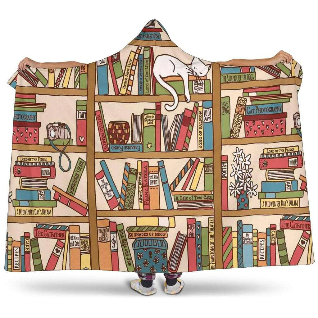 Bookshelf Hooded Blanket 3 Bookshelf Hooded Blanket