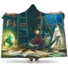 Reading A Book Hooded Blanket
