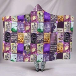 The Color Purple Book Covers Hooded Blanket