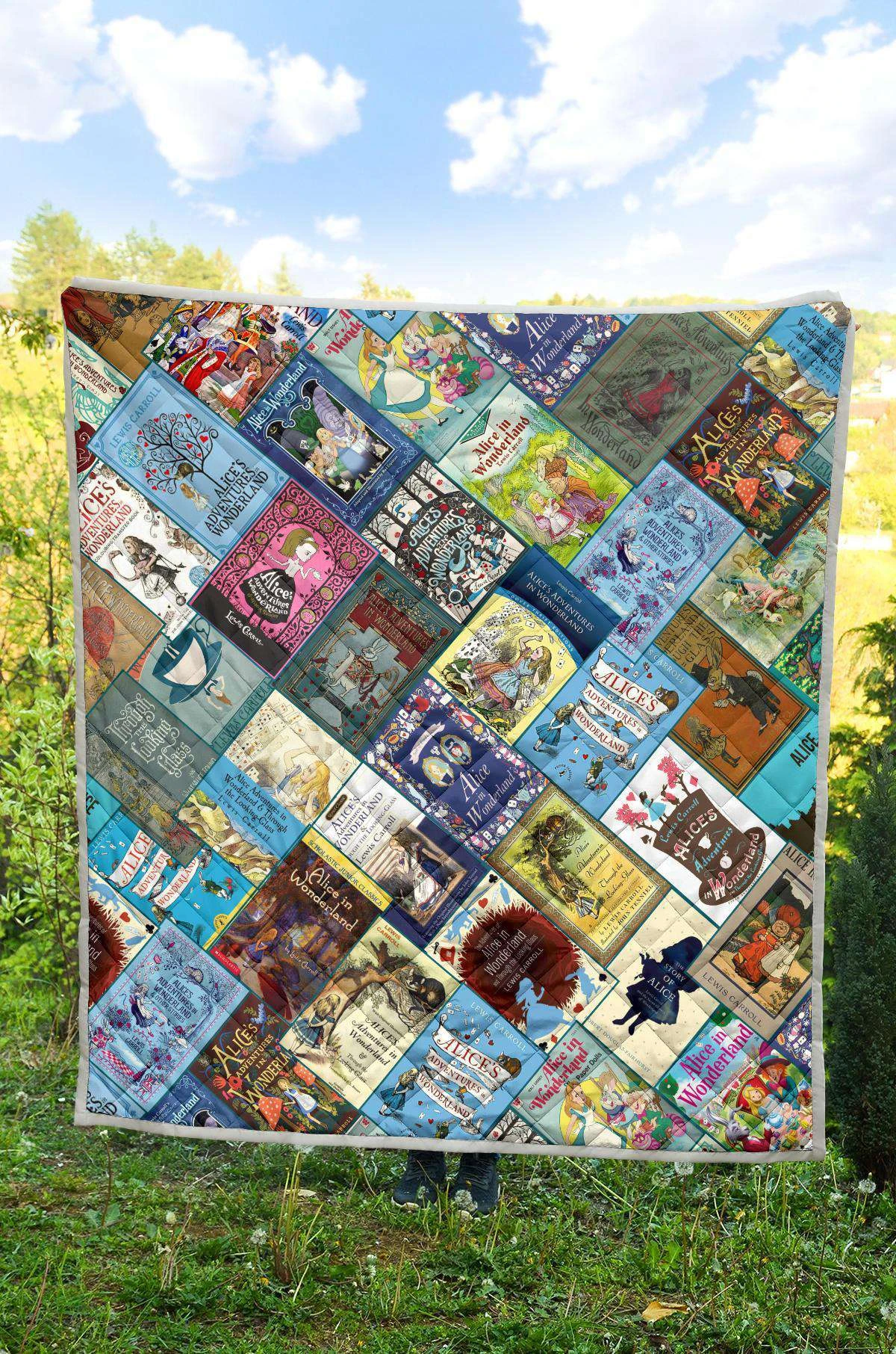 Alice In Wonderland Book Covers Quilt 4 Alice In Wonderland Book Covers Quilt - Image 2