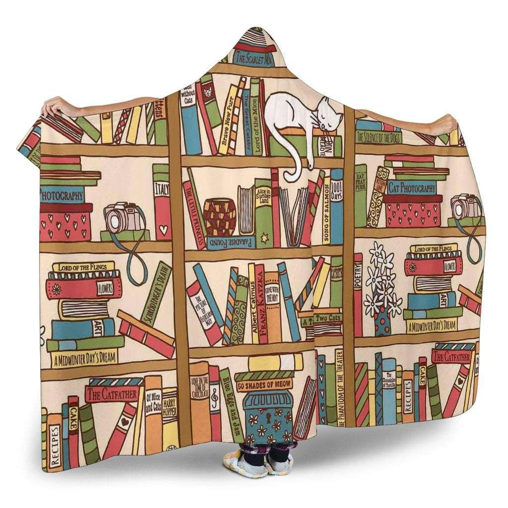 Bookshelf Hooded Blanket 4 Bookshelf Hooded Blanket - Image 2