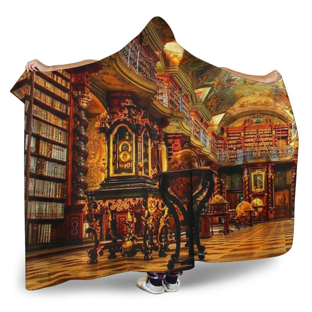 Library Hooded Blanket 4 Library Hooded Blanket - Image 2