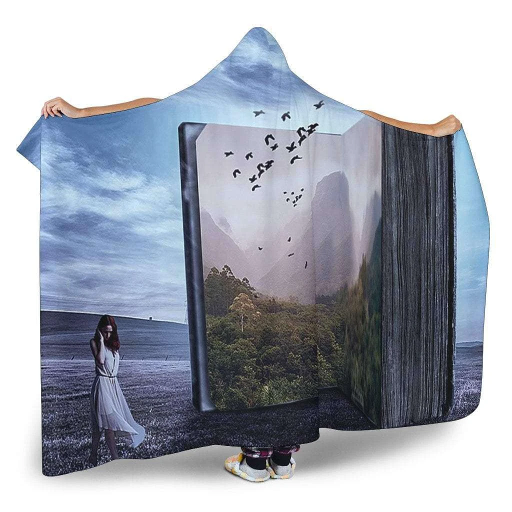 Open Book Hooded Blanket 4 Open Book Hooded Blanket - Image 2