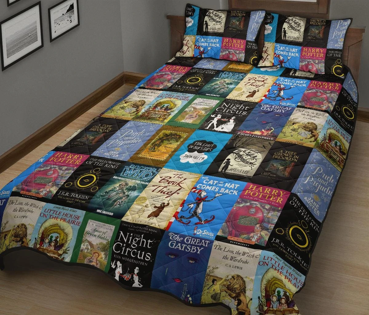 Book Covers Quilt Bed 4 Book Covers Quilt Bed - Image 2