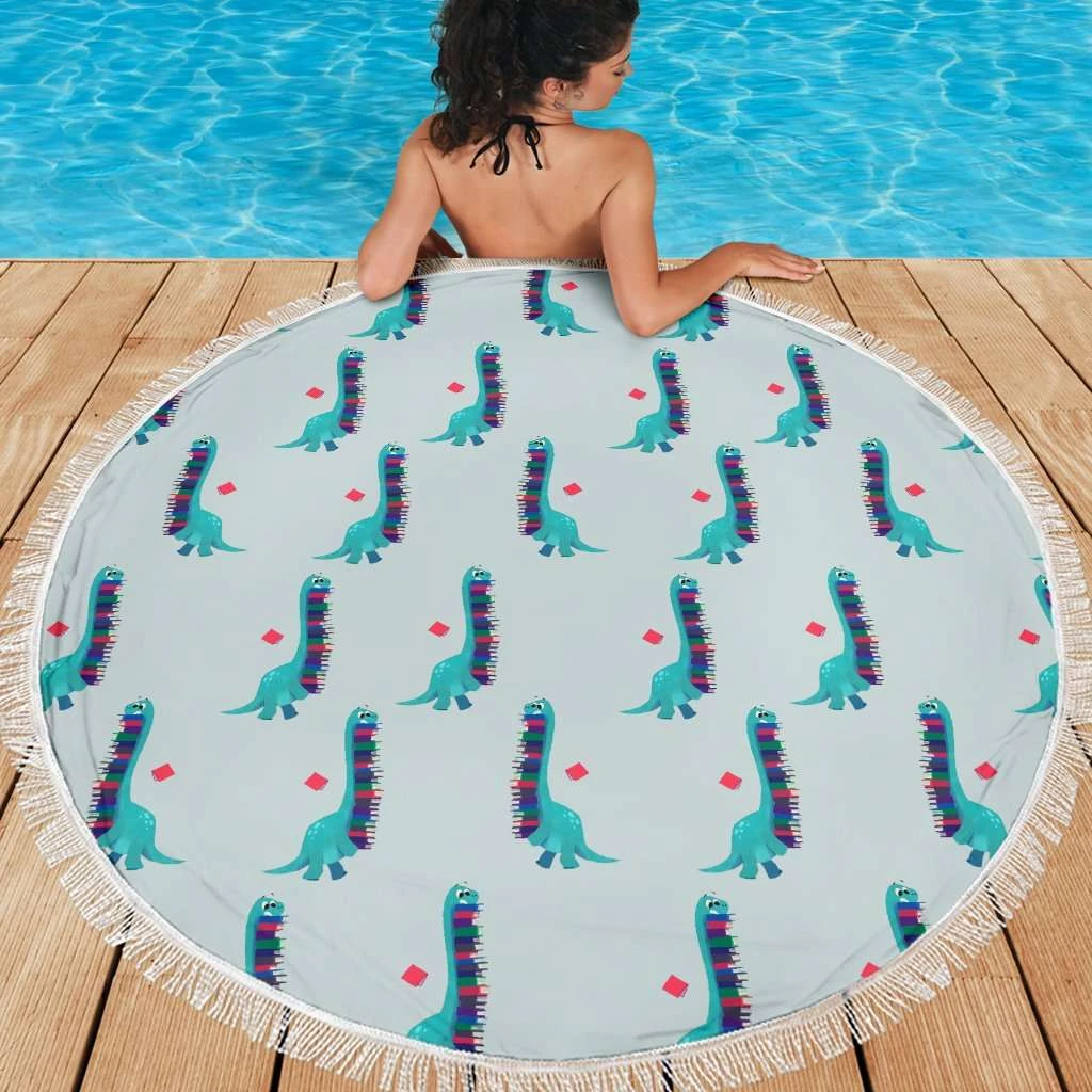 Bookish Round Beach Blanket 4 Bookish Round Beach Blanket - Image 2