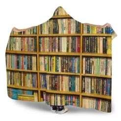 Bookshelf Pattern Hooded Blanket -Home Fashion Store front 3 1419edb9 eac4 41dd 9f6e c320ebf11fd1