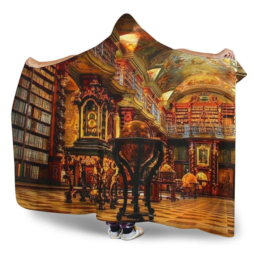 Library Hooded Blanket 5 Library Hooded Blanket - Image 3