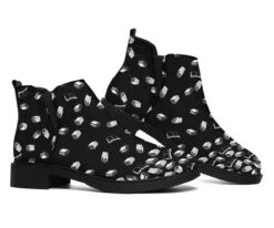 Black Bookish Pattern Fashion Boots -Home Fashion Store front 3 341429f7 c2d1 444c ac77 45aa8e98a751