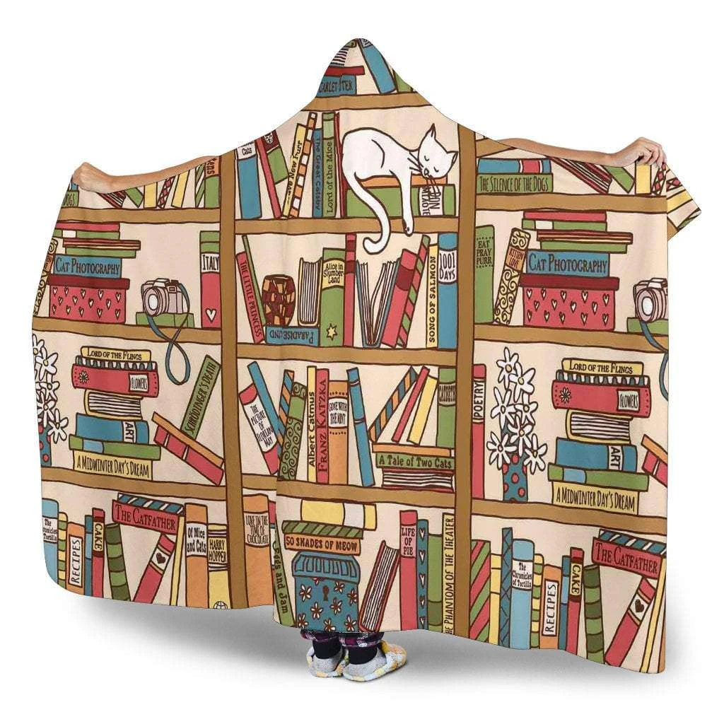Bookshelf Hooded Blanket 5 Bookshelf Hooded Blanket - Image 3
