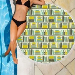 Round Beach Blanket Bookish Pattern -Home Fashion Store front 3 be1a087b d746 45e0 b1a2 ce619f5ca8f8