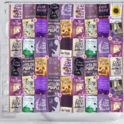 Color Purple Book Covers Pattern Curtain -Home Fashion Store front 3 c3e3d048 87b5 4020 aaef 768da7014450