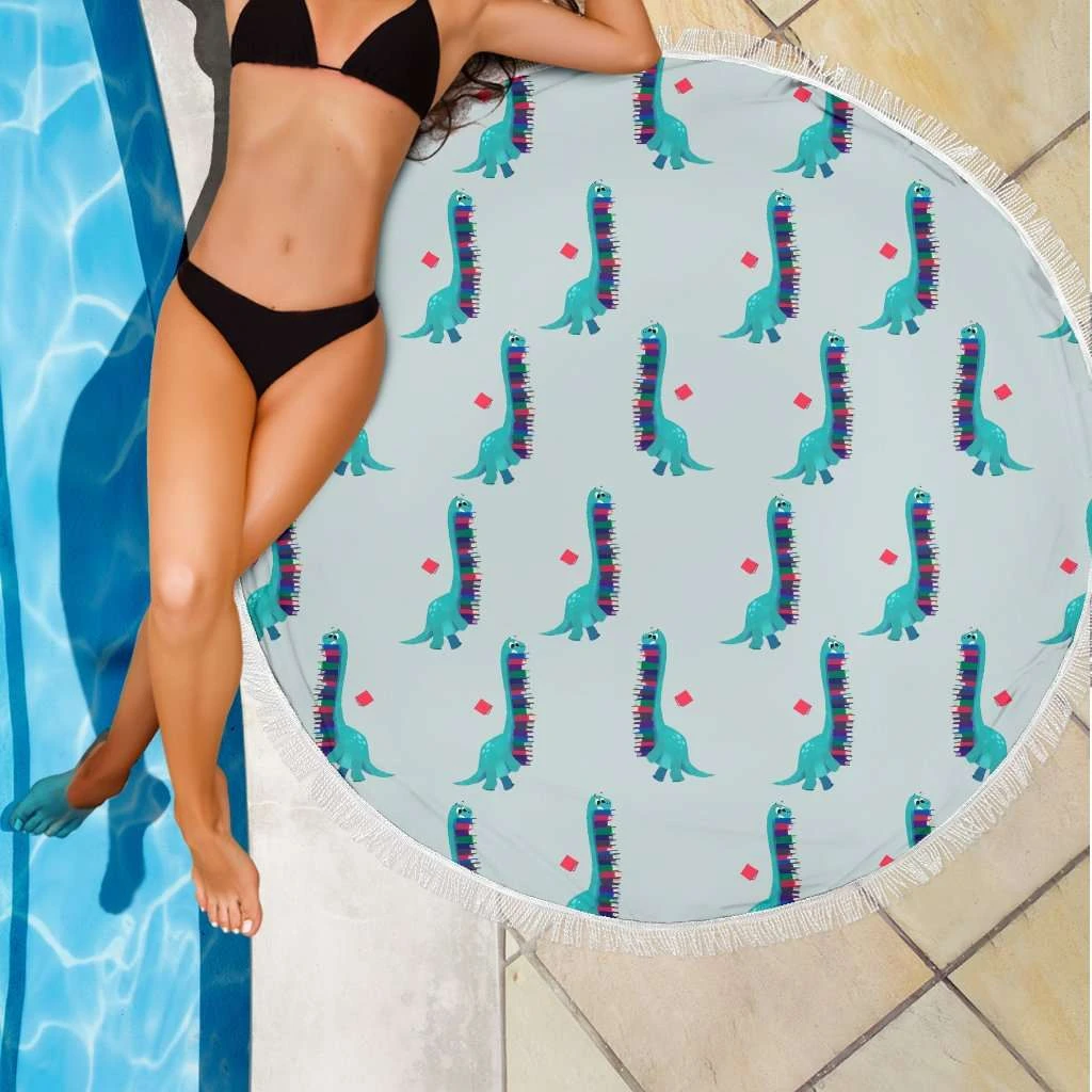 Bookish Round Beach Blanket 5 Bookish Round Beach Blanket - Image 3