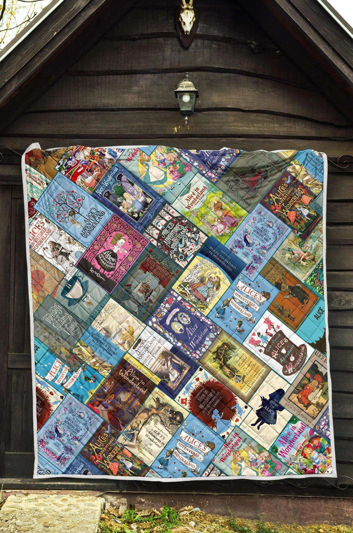 Alice In Wonderland Book Covers Quilt 5 Alice In Wonderland Book Covers Quilt - Image 3